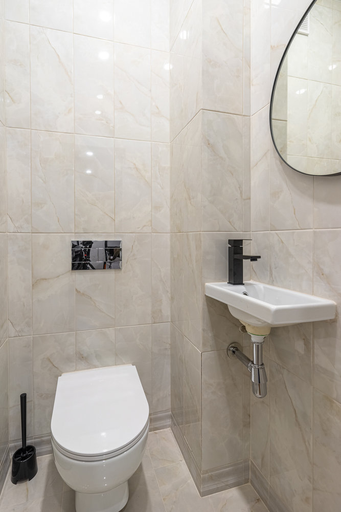 Фотография: Ванная в стиле Современный, Квартира, Проект недели, Москва, 3 комнаты, 60-90 метров, Марьям Разуваева – фото на INMYROOM Фотография: Ванная в стиле Современный, Квартира, Проект недели, Москва, 3 комнаты, 60-90 метров, Марьям Разуваева – фото на INMYROOM