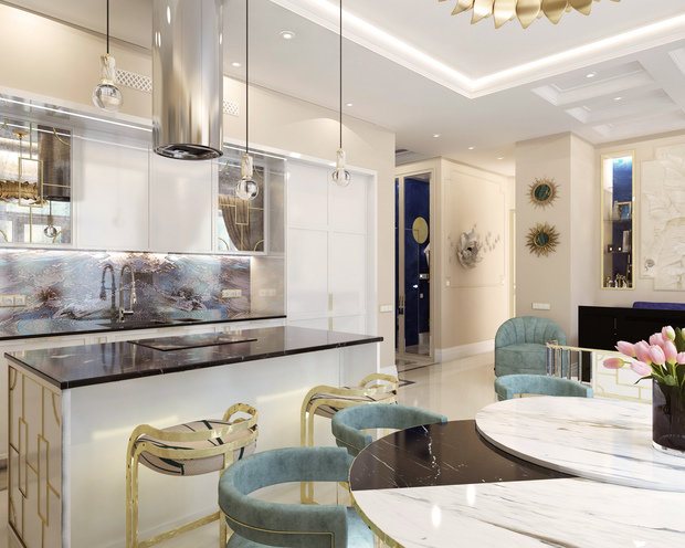 Фото из портфолио Проект квартиры 100 м2, Санкт-Петербург – фотографии дизайна интерьеров на INMYROOM