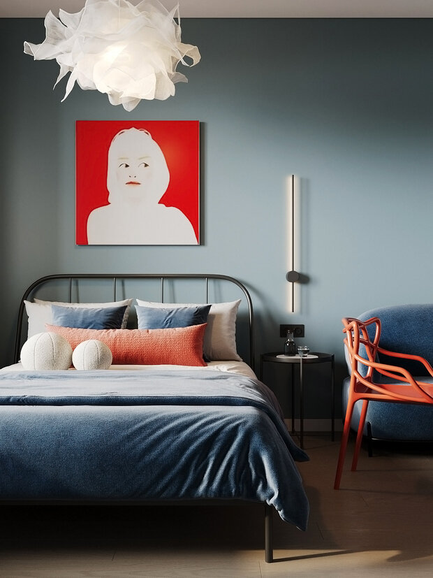 Фотография: Спальня в стиле Современный, Малогабаритная квартира, Квартира, Студия, Проект дня, Челябинск, до 40 метров, Студия Кель, Елена Кель – фото на INMYROOM