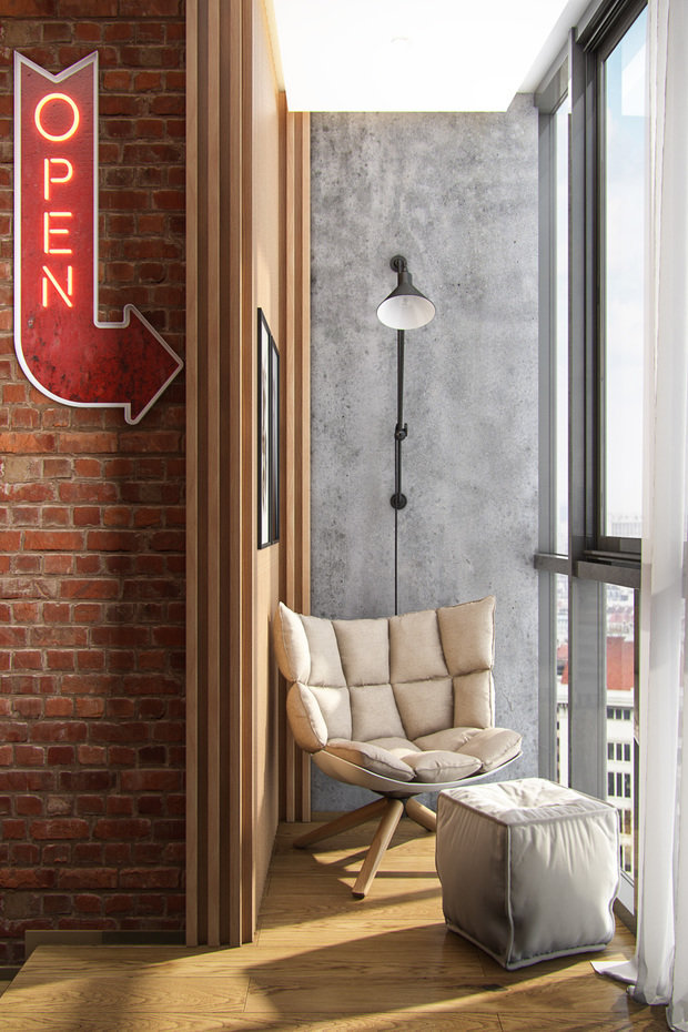 Фото из портфолио Квартира для молодой семьи в стиле лофт – фотографии дизайна интерьеров на INMYROOM
