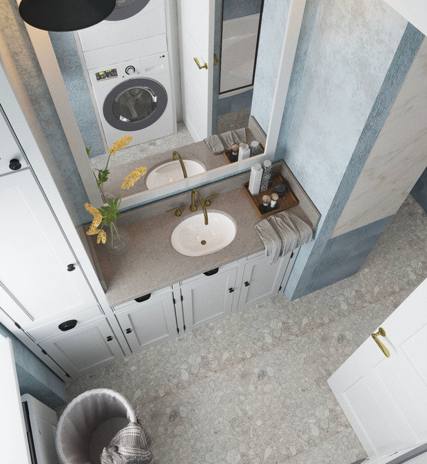 Фото из портфолио 110 м² Волгоградский проспект  – фотографии дизайна интерьеров на INMYROOM