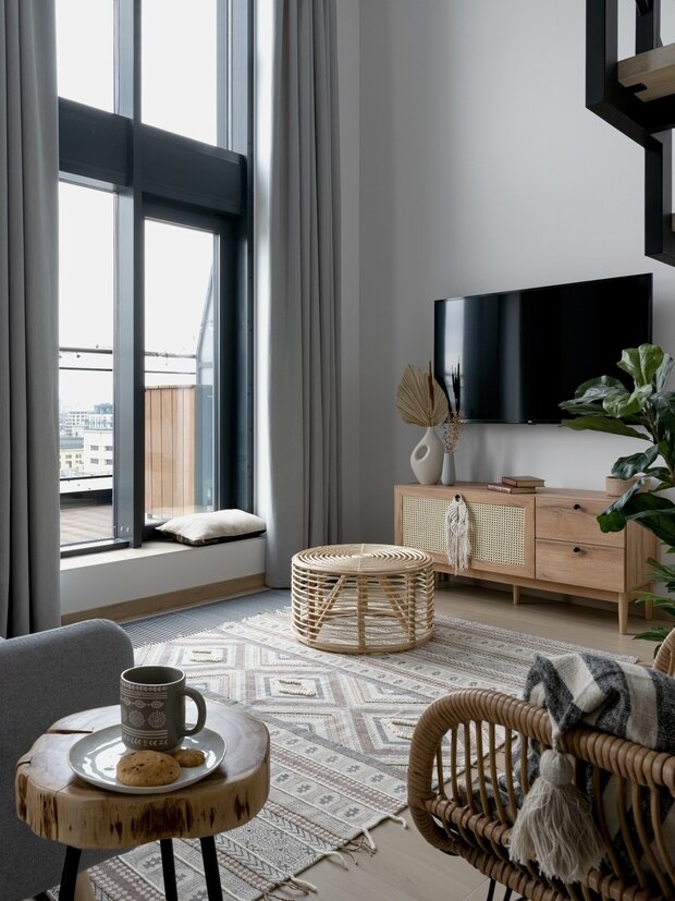 Фотография: Гостиная в стиле Скандинавский, Современный, Эко, Малогабаритная квартира, Квартира, Студия, Проект недели, Санкт-Петербург, Монолитный дом, до 40 метров, Look Like Design, Наталия Лукьянчикова – фото на INMYROOM