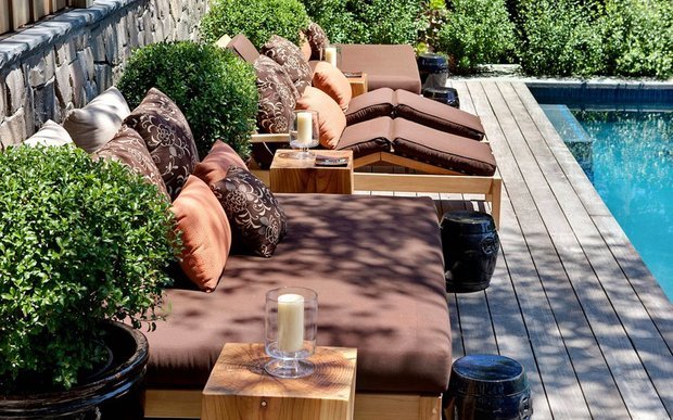 Фотография: Балкон, Терраса в стиле Современный, Декор интерьера, Дом, Дома и квартиры, Бассейн – фото на INMYROOM