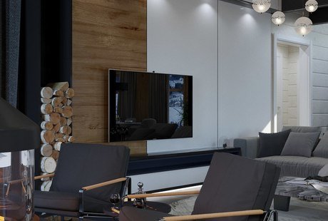 Дом из бруса 1-ый этаж