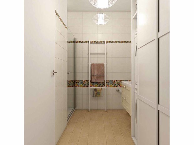 Фото из портфолио "Клубника, пионы и седьмое небо". Проект квартиры 105 кв.м. – фотографии дизайна интерьеров на INMYROOM