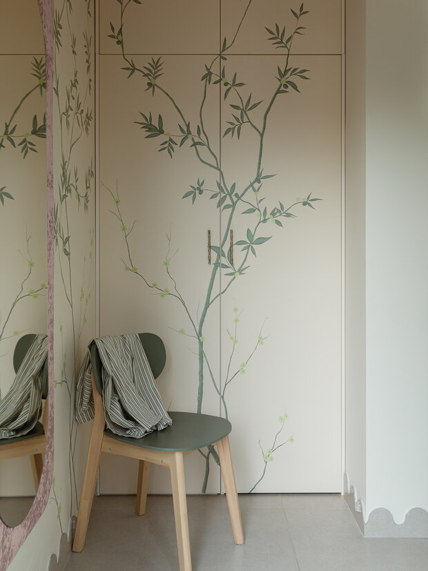 Фотография: Спальня в стиле Современный, Эклектика, Дом, Проект дня, Дом и дача, Свердловская область, 3 комнаты, 60-90 метров, современный с элементами нежного романтизма, Кристина Салангина, Анастасия Гавриленко – фото на INMYROOM