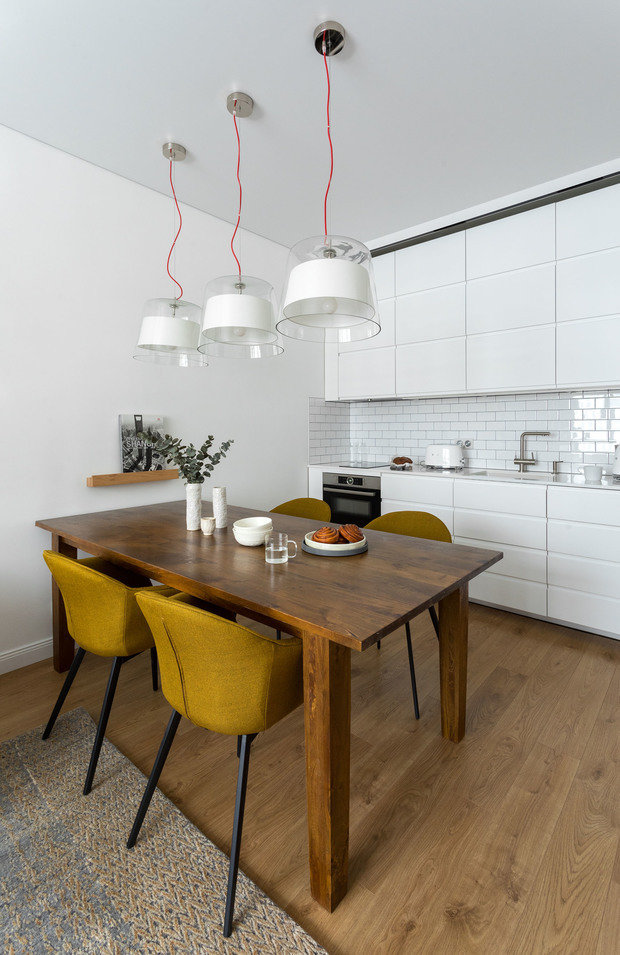 Фотография: Кухня и столовая в стиле Скандинавский, Современный, Квартира, Проект недели, 4 и больше, 60-90 метров, Юрий Миронов – фото на INMYROOM