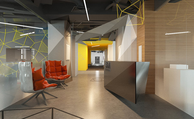 Фото из портфолио Офис для IT-компании – фотографии дизайна интерьеров на INMYROOM