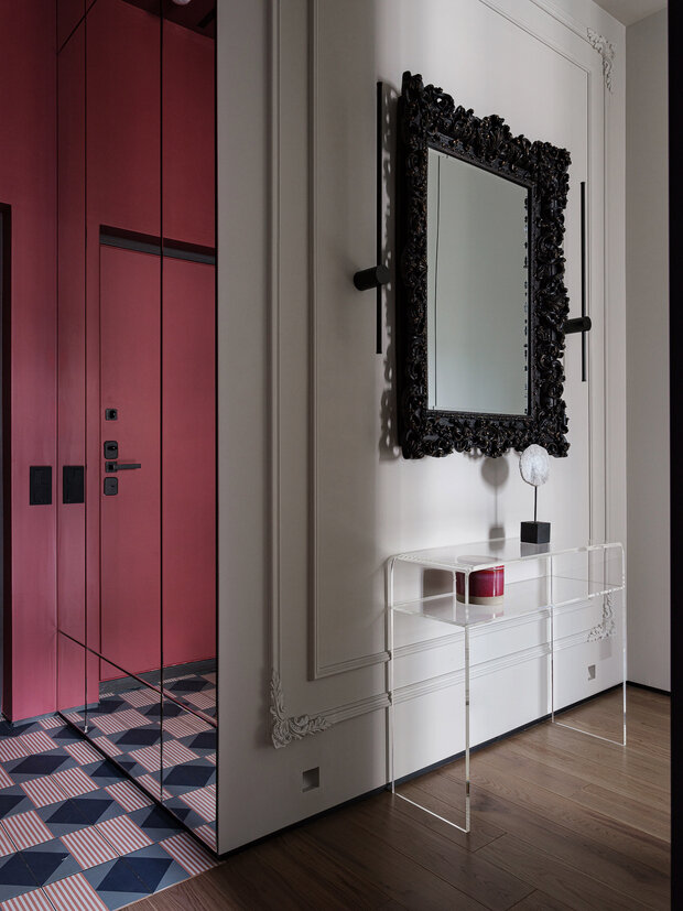 Фотография: Прихожая в стиле Современный, Эклектика, Квартира, Проект дня, Москва, Монолитный дом, 2 комнаты, 40-60 метров, Мария Синельникова – фото на INMYROOM
