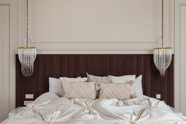 Фотография: Спальня в стиле Классический, Современный, Квартира, Проект недели, Москва, 4 и больше, Более 90 метров, Анастасия Меркулова – фото на INMYROOM