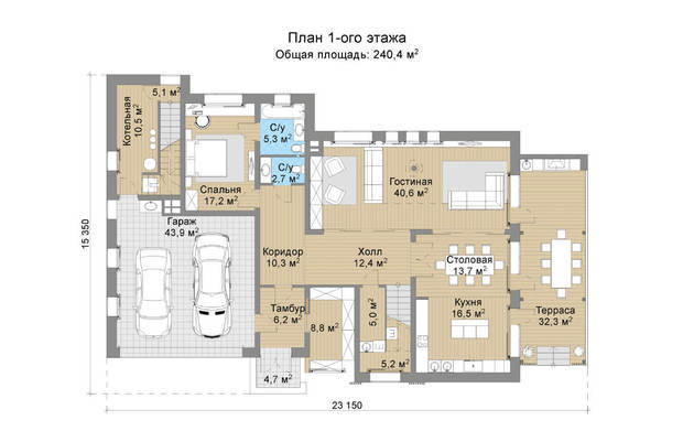 Фото из портфолио Норден_450 м2 – фотографии дизайна интерьеров на INMYROOM