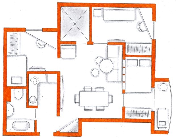 Фото из портфолио Мои перепланировки – фотографии дизайна интерьеров на INMYROOM