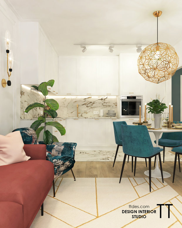 Фото из портфолио 3кк Москва – фотографии дизайна интерьеров на INMYROOM