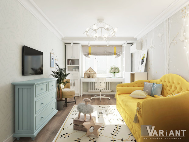 Фото из портфолио Детская для девочки – фотографии дизайна интерьеров на INMYROOM
