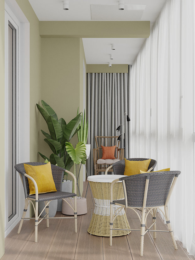 Фотография: Гостиная в стиле Эко, Современный, Квартира, Проект недели, Смоленск, Монолитный дом, 3 комнаты, Более 90 метров, Никита Михайлов, Lineika Design – фото на INMYROOM