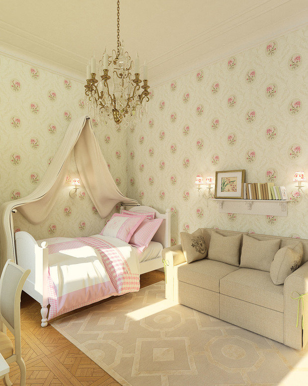 Фото из портфолио "Нескучная классика". Квартира для мамы и дочки. – фотографии дизайна интерьеров на INMYROOM