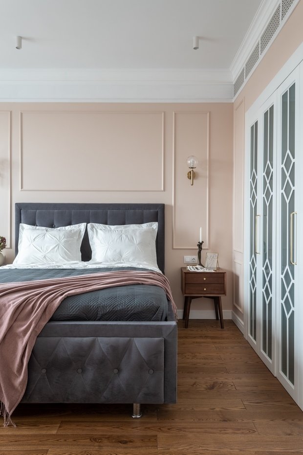 Фотография: Спальня в стиле Классический, Современный, Квартира, Проект недели, Москва, 2 комнаты, 40-60 метров, Ирина Балданова – фото на INMYROOM