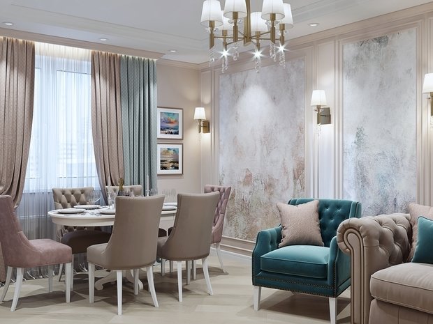 Фото из портфолио Лёгкая классика с яркими акцентами – фотографии дизайна интерьеров на INMYROOM