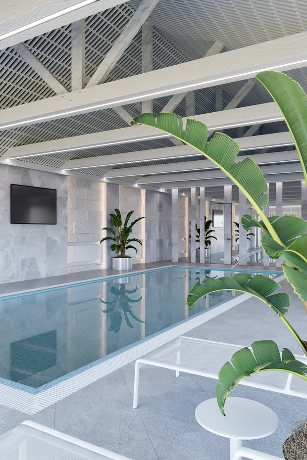 Фото из портфолио Частный Бассейн. (Вариант-1) – фотографии дизайна интерьеров на INMYROOM