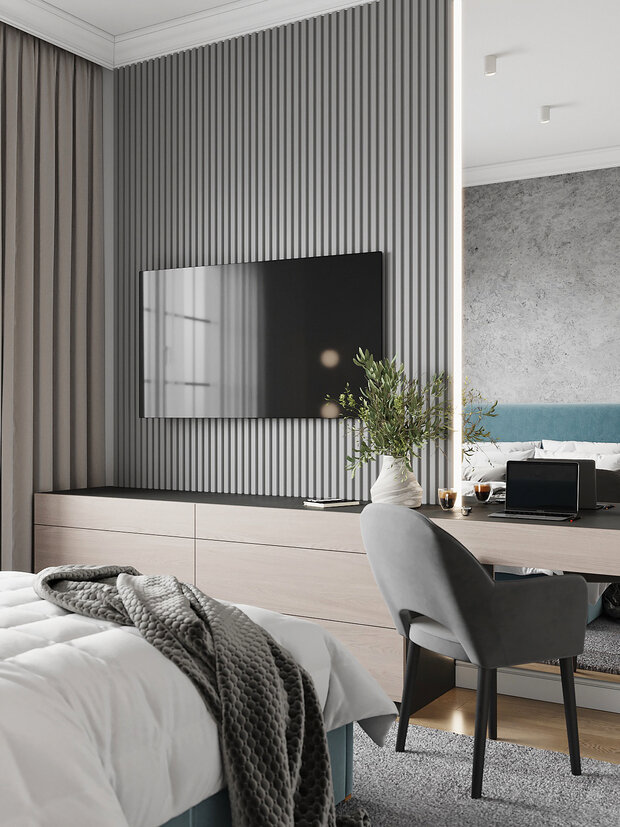 Фотография: Спальня в стиле Классический, Современный, Дом, Проект недели, Дом и дача, 4 и больше, Более 90 метров, Нижегородская область, Ольга Матренина – фото на INMYROOM