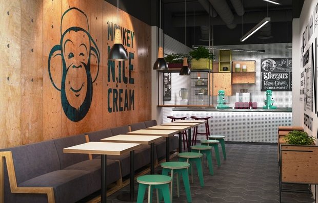 Фото из портфолио Кафе-мороженое – фотографии дизайна интерьеров на INMYROOM