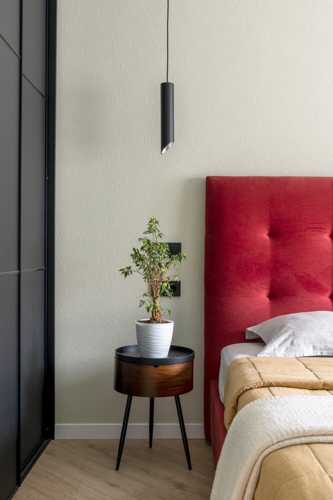 Фотография: Спальня в стиле Современный, Скандинавский, Квартира, Проект недели, Москва, Монолитный дом, 3 комнаты, 40-60 метров, Алиса Кащеева – фото на INMYROOM Фотография: Спальня в стиле Современный, Скандинавский, Квартира, Проект недели, Москва, Монолитный дом, 3 комнаты, 40-60 метров, Алиса Кащеева – фото на INMYROOM