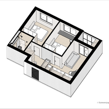 Фото из портфолио Квартира 54 кв.м – фотографии дизайна интерьеров на INMYROOM
