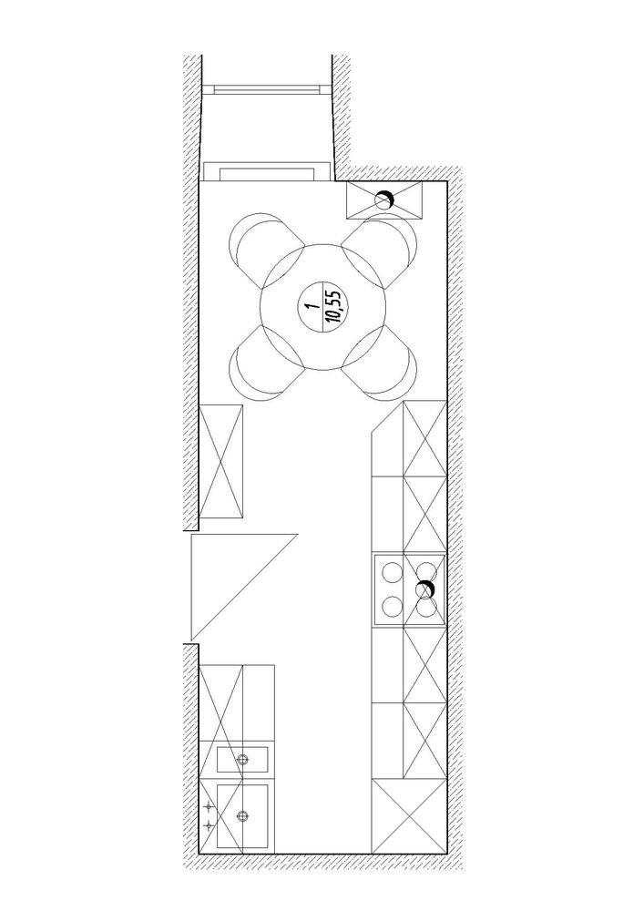 Фотография: Планировки в стиле , Кухня и столовая, Классический, Проект недели, Москва, Высокие потолки, Алексей Кочинский, прямоугольная кухня, Кирпичный дом – фото на INMYROOM Фотография: Планировки в стиле , Кухня и столовая, Классический, Проект недели, Москва, Высокие потолки, Алексей Кочинский, прямоугольная кухня, Кирпичный дом – фото на INMYROOM