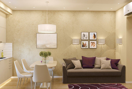 Квартира для молодой семьи. Гостиная