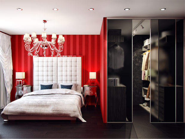 Фото из портфолио Квартира в красных тонах – фотографии дизайна интерьеров на INMYROOM