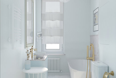 Квартира  в современном стиле с нотками французской классики