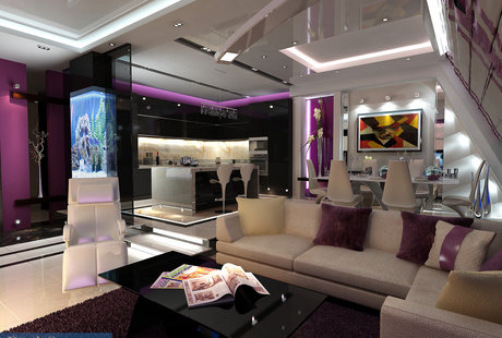 Квартира 120 кв. м в стиле хай-тек