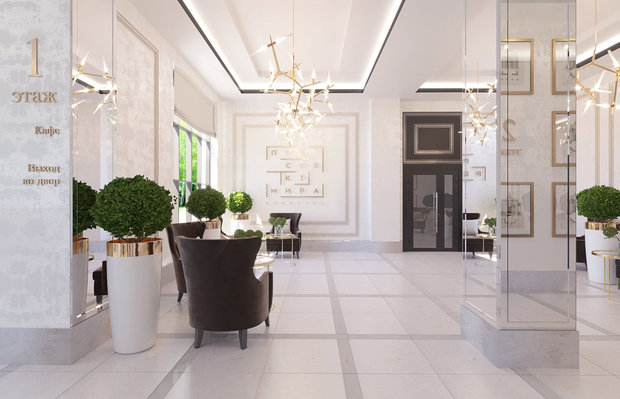 Фото из портфолио ЖК Проспект Мира - Дизайн мест общественного пользования – фотографии дизайна интерьеров на INMYROOM