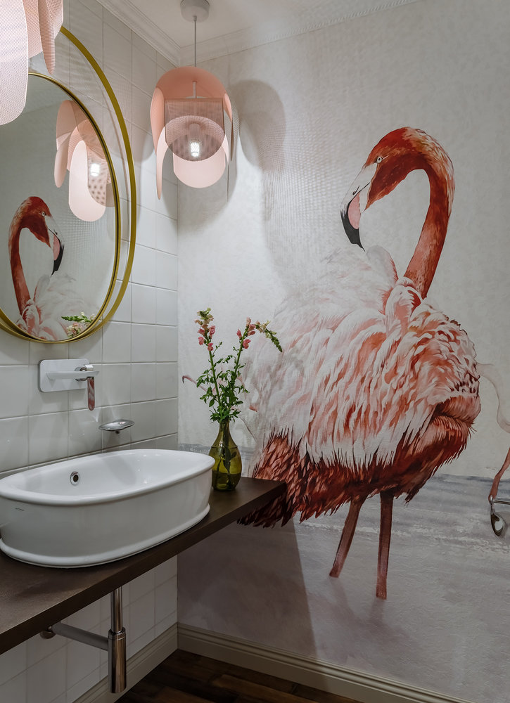 Фотография: Ванная в стиле Современный, Эклектика, Дом, Проект недели, Дом и дача, Московская область, Истринский район, 4 и больше, Более 90 метров, Яна Ухова – фото на INMYROOM