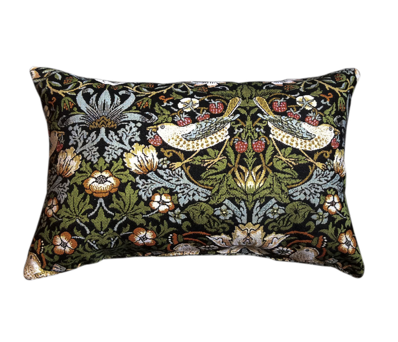 Подушка интерьерная Венецианская пчела черного цвета с орнаментом 