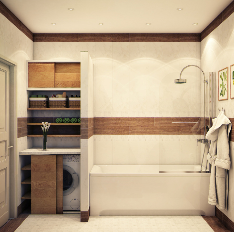 Фотография: Ванная в стиле Эко, Советы, маленькая ванная – фото на INMYROOM