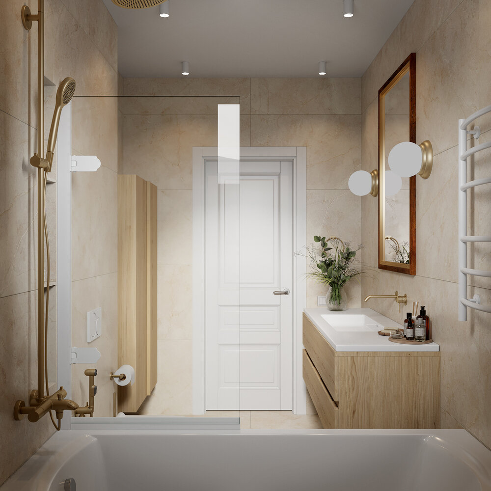 Фотография: Ванная в стиле Современный, Минимализм, Дом, Проект недели, Эко, Дом и дача, 3 комнаты, Более 90 метров, Башкортостан, Юлия Сафина – фото на INMYROOM Фотография: Ванная в стиле Современный, Минимализм, Дом, Проект недели, Эко, Дом и дача, 3 комнаты, Более 90 метров, Башкортостан, Юлия Сафина – фото на INMYROOM