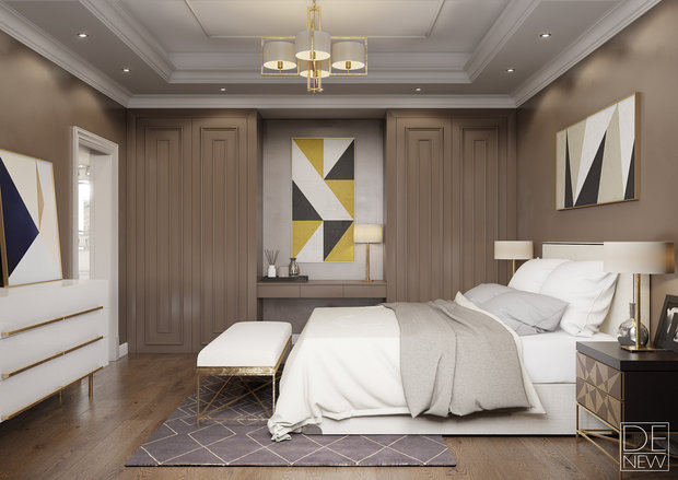 Фото из портфолио Молочный шоколад. Спальня – фотографии дизайна интерьеров на INMYROOM