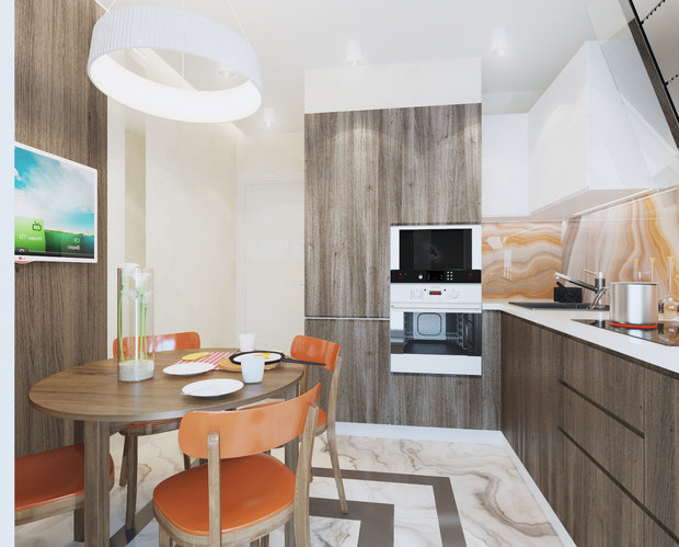 Фото из портфолио Улица Беляева, 56 м2 – фотографии дизайна интерьеров на INMYROOM