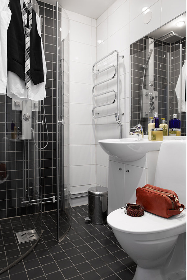 Фотография: Ванная в стиле Современный, Скандинавский, Декор интерьера, Малогабаритная квартира, Квартира, Дома и квартиры – фото на INMYROOM Фотография: Ванная в стиле Современный, Скандинавский, Декор интерьера, Малогабаритная квартира, Квартира, Дома и квартиры – фото на INMYROOM