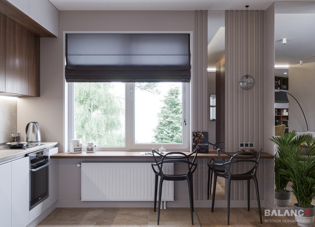 Фото из портфолио Трехкомнатная квартира, 98 м2 – фотографии дизайна интерьеров на INMYROOM