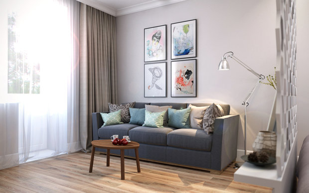 Фото из портфолио Медовая геометрия – фотографии дизайна интерьеров на INMYROOM