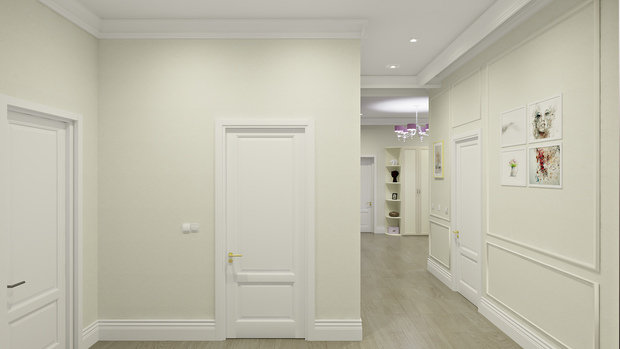Фото из портфолио Трехкомнатная квартира 142 м2 – фотографии дизайна интерьеров на INMYROOM