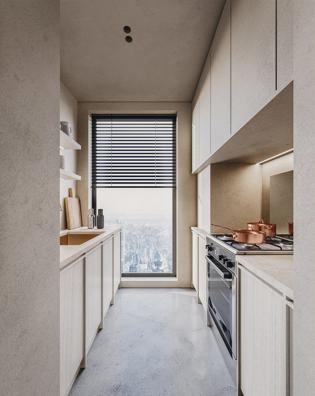 Фото из портфолио Успокаивающие нейтральные цвета и золотые акценты – фотографии дизайна интерьеров на INMYROOM