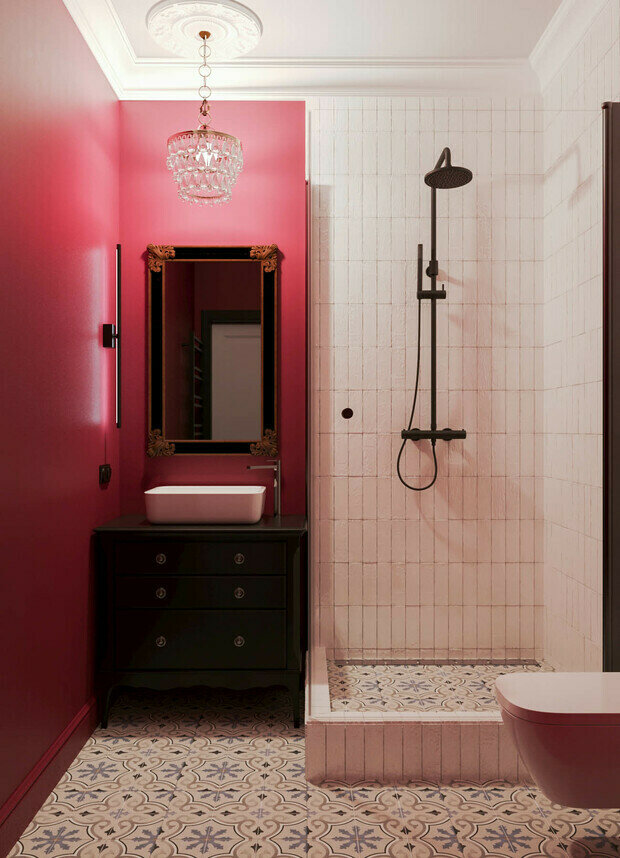 Фотография: Ванная в стиле Классический, Современный, Эклектика, Квартира, Студия, Проект дня, Москва, до 40 метров, Ира Носова – фото на INMYROOM