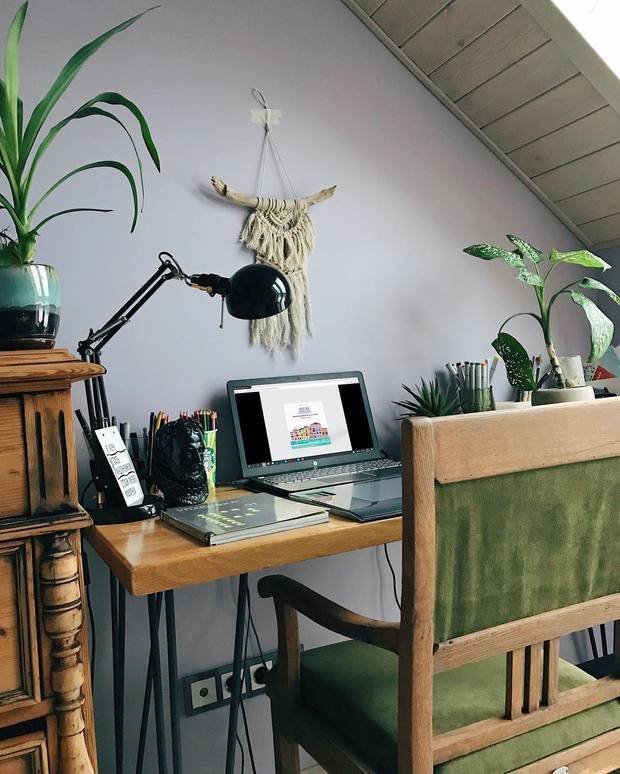 Фотография: Кабинет в стиле Прованс и Кантри, Дом, Проект недели, 4 и больше, Более 90 метров, Сбербанк, домклик, сбербанк страхование, Тоня Веселова – фото на INMYROOM