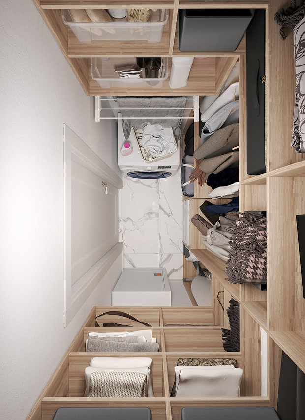 Фото из портфолио ДИЗАЙН ОДНОКОМНАТНОЙ КВАРТИРЫ 49,3 КВ.М В ПОДОЛЬСКЕ – фотографии дизайна интерьеров на INMYROOM