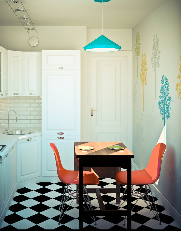 Фотография: Кухня и столовая в стиле Скандинавский, Эклектика, Квартира, Дома и квартиры, IKEA, Проект недели – фото на INMYROOM