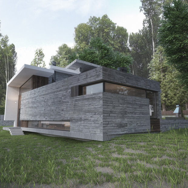Фото из портфолио Concrete House – фотографии дизайна интерьеров на INMYROOM