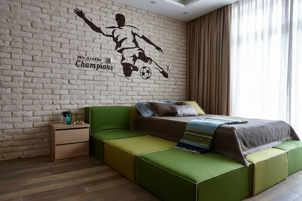 Фотография: Детская в стиле Современный, Дом, Проект недели, Дом и дача, Никита Морозов, KM Studio, Московская область, Таунхаус – фото на INMYROOM